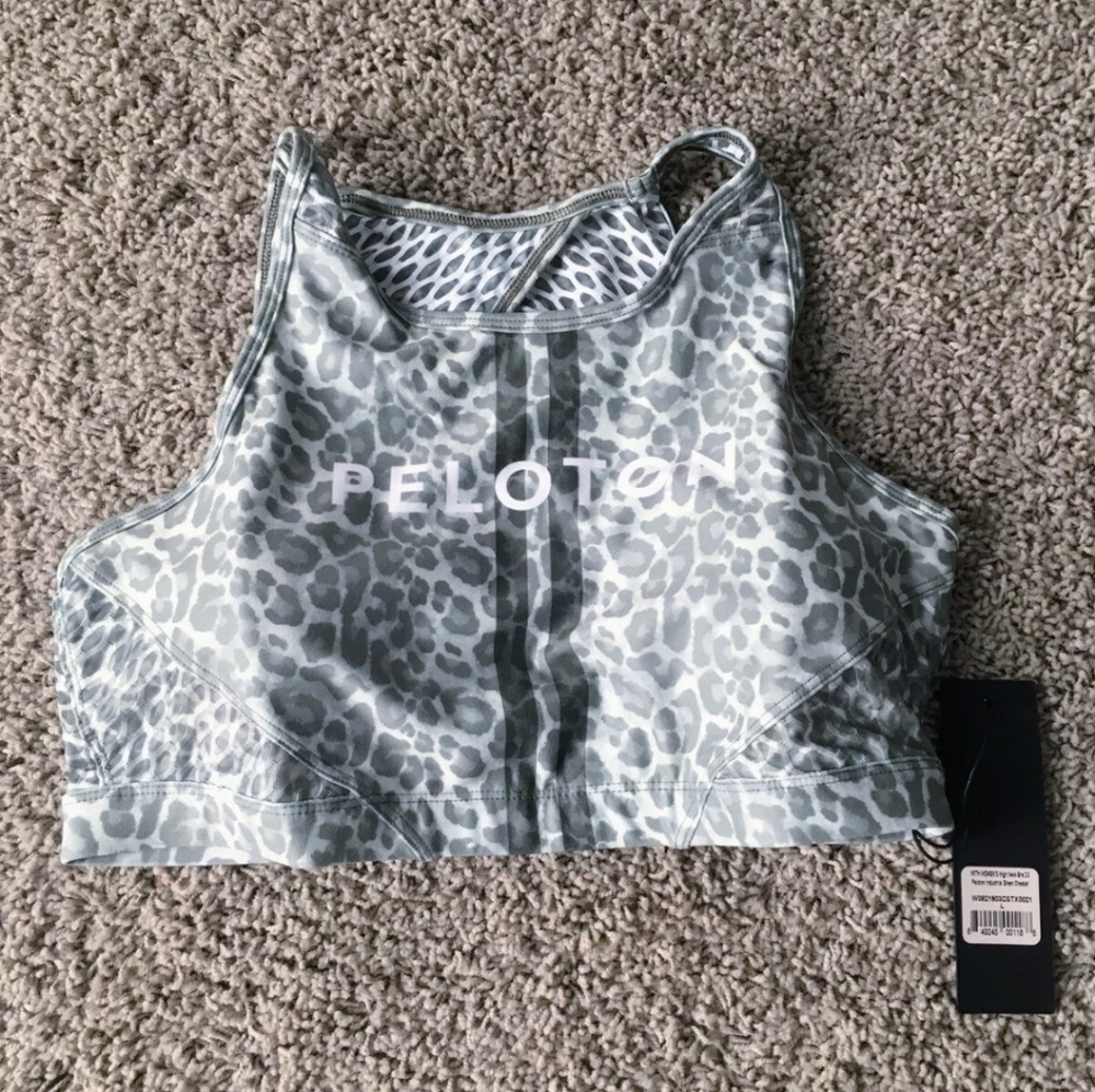 Peloton WITH Army Camo Cheetah High Neck Bra